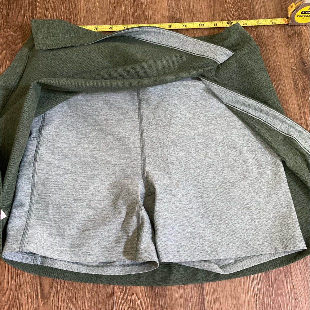 Outdoor Voices Court Skort in Hunter / Slate - Picture 7 of 8